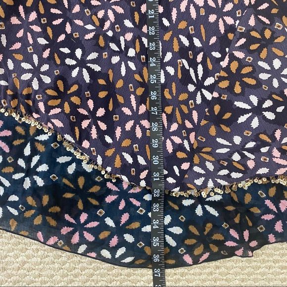 Free People One Sequin boho Asymmetric Layer Dress - Picture 8 of 9